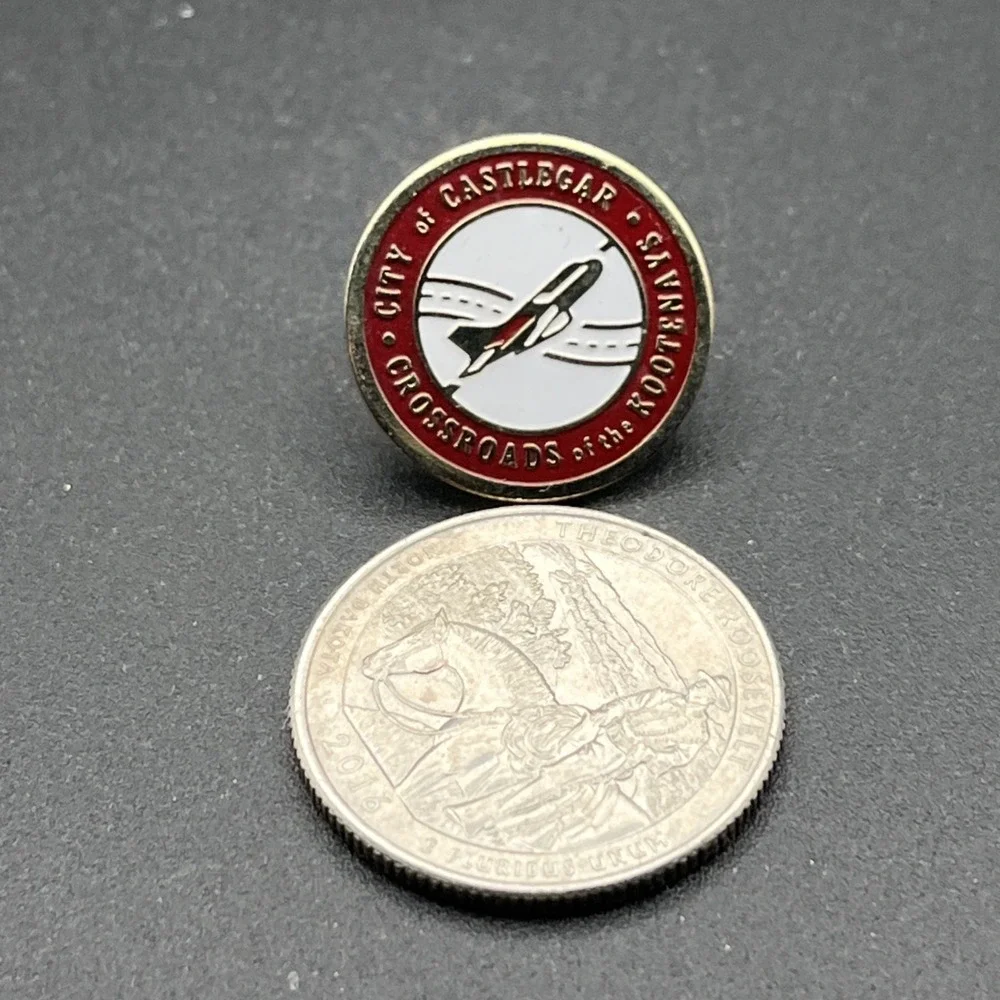 City Of Castlegar Crossroads Of The Kootenays Lapel‎ Hat Pin